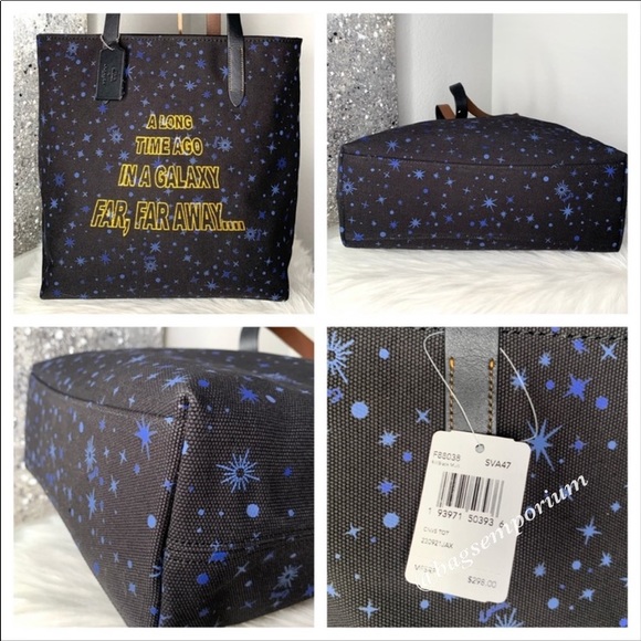 Coach x Star Wars Large Canvas Tote Pouch Set - Picture 8 of 8
